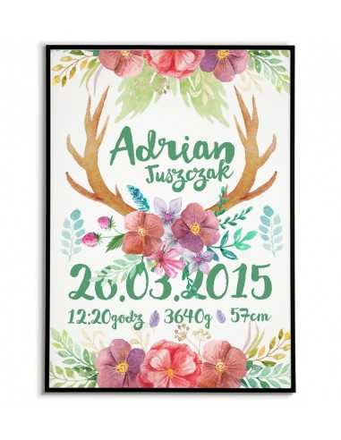 Child-friendly - Boho with flowers -...