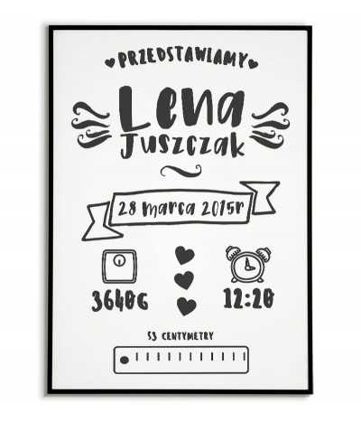 Metryczka dla dziecka -...