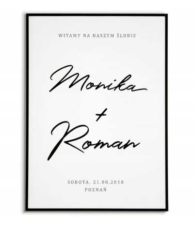 Welcome wedding poster for...