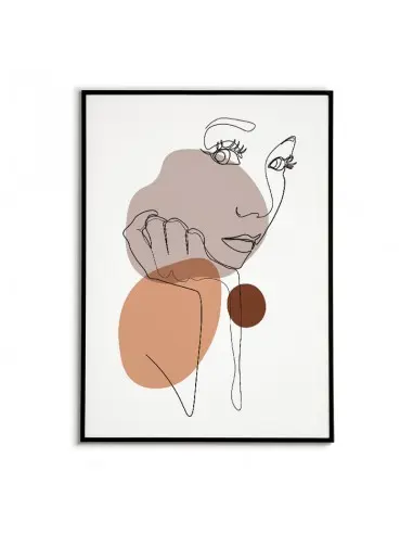 Line art, grafika plakat linie z portretem zamyślonej kobiety. Plakat idealny do ramki. Line art, grafika plakat linie z portretem zamyślonej kobiety. Plakat idealny do ramki.