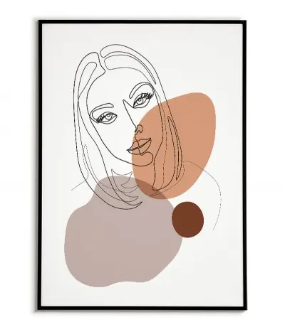 Line art poster - Portrait...