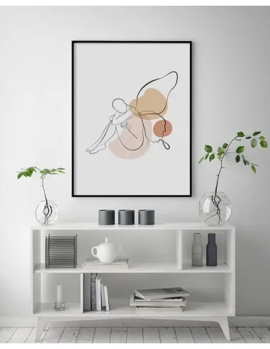 Lines poster - Butterfly woman -... Lines poster - Butterfly woman -...