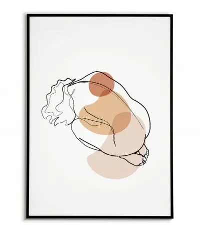Lines Poster - Female Body...