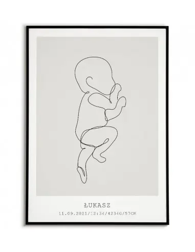 Baby birth certificate - Lines,...