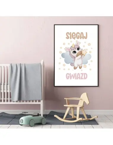 Poster for a girl with a unicorn and... Poster for a girl with a unicorn and...