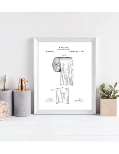 Poster for the bathroom - Patent,... Poster for the bathroom - Patent,...