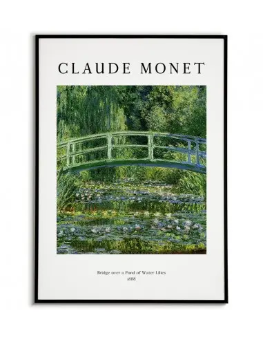 Plakat - Bridge over a Pond of Water Lilies, Claude Monet