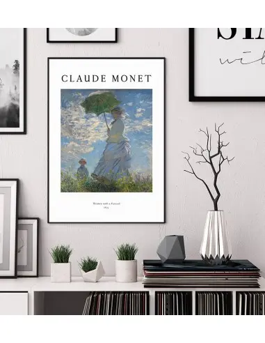 Poster - Woman with parasol, Claude... Poster - Woman with parasol, Claude...