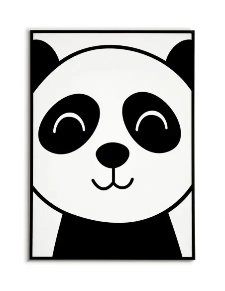 Plakat dla dziecka Panda. Plakat do pokoju dziecka w stylu skandynawskim z Pandą.