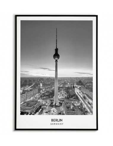 Plakat berlin. Plakat ze zdjęciem berlina, czarno biały. Plakat w stylu skandynawskim
