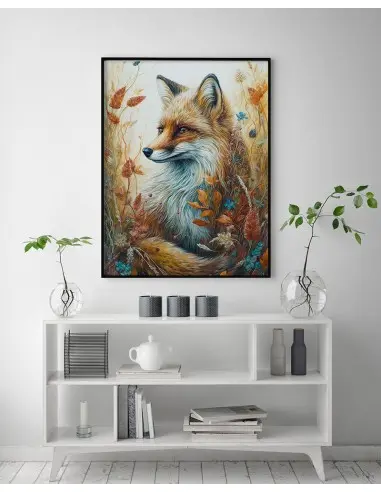 A poster with a fox hidden in the...