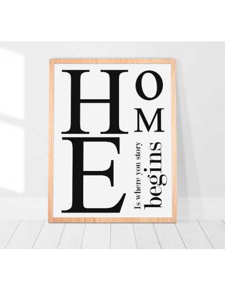 Plakat motywacyjny home Plakat motywacyjny home