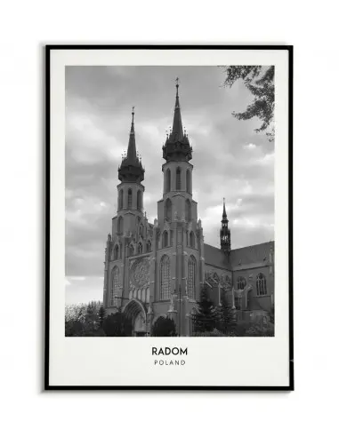 Radom Poland Poster – Black & White... Radom Poland Poster – Black & White...
