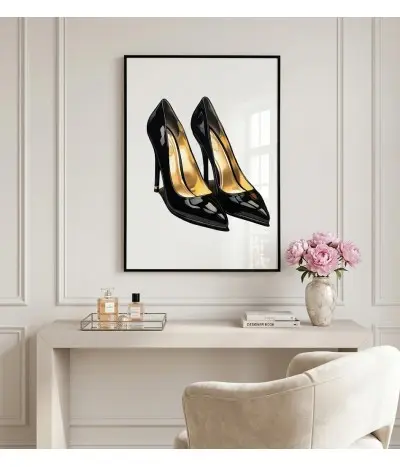 Black & Gold Patent Pumps... 2