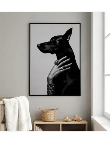 Aristocratic Doberman & Gold Jewelry... Aristocratic Doberman & Gold Jewelry...