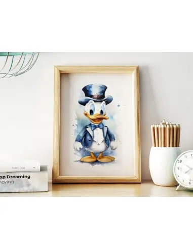 Watercolor Donald Duck – Premium... Watercolor Donald Duck – Premium...