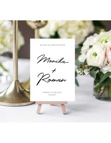 Plakat ślubny powitalny dla gości - Z... Plakat ślubny powitalny dla gości - Z...