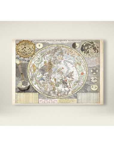 Stara mapa gwiazd nieba ze znakami zodiaku - Piękny plakat na prezent Stara mapa gwiazd nieba ze znakami zodiaku - Piękny plakat na prezent